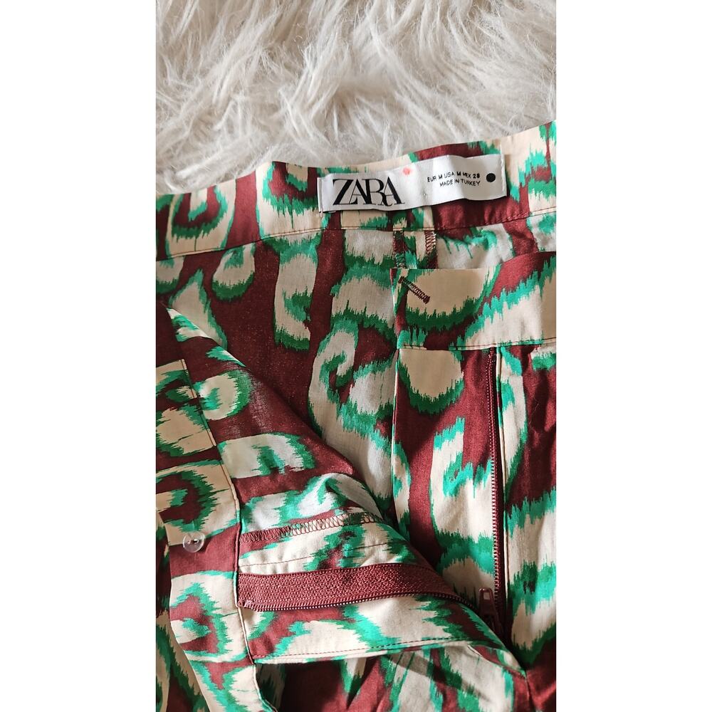 ZARA - Pants with floral print - Picture 5 of 5